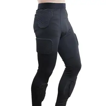 Амортизирующие мужские защитные штаны для защиты от столкновений, баскетбольные тренировочные колготки, леггинсы, наколенники, защитные спортивные компрессионные брюки