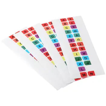 Алфавитные Липкие Вкладки Новые Многоцветные Индексные Вкладки A-Z 208ШТ Самоклеящиеся Файлы Маркеров Страниц