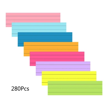 8 Цветов полосок для предложений Стикеры Полосы для предложений Бумага на подкладке 280 Листов
