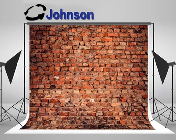 Старые фоны JOHNSON из красного кирпича, деревенского камня, высококачественная компьютерная печать, фоны для настенных фотографий
