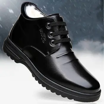 Qmaigie/ Зимние ботинки; мужская флисовая мужская обувь с перфорацией типа 