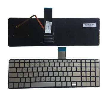 Новая русская клавиатура для HP ENVY X360 15-u000 15-u100no 15-u230no 15t-u000 15t-u100 15-u060nz КЛАВИАТУРА с серебристой подсветкой RU