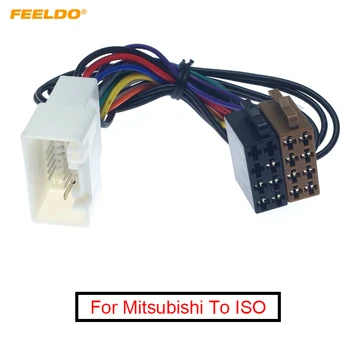Жгут проводов автомобильной стереосистемы FEELDO CD-радио для преобразования штекерного провода адаптера для Mitsubishi 2007 + в оригинальный кабель головных устройств ISO