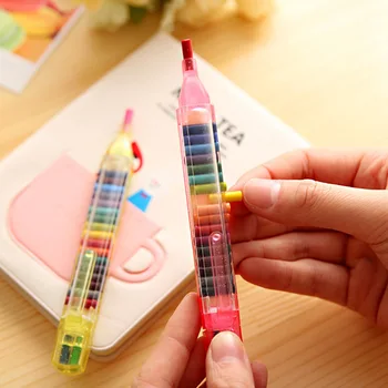 20 цветов детский набор цветных карандашей для рисования граффити масляная пастель Искусство детского сада Цветные карандаши своими руками Канцелярские принадлежности подарок