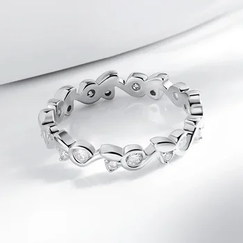 DRring GRA Сертифицированный D Color Полный Муассанит Кольца для Женщин 5 Дизайн Сверкающее Обручальное Кольцо Для Помолвки Из Стерлингового Серебра S925 Пробы