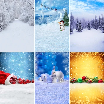 Моксика, Фоновая фотография зимнего Снеговика, Рождественская Елка, Снежинки, Фон для портрета ребенка, Фон для студийной фотографии