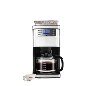 Кофемашины Americano Офисного 8-скоростного помола, 24-часовой таймер, Регулировка размера чашки, Регулировка концентрации, кофеварка для поддержания тепла.