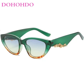 DOHOHDO 2024 Новые Женские Солнцезащитные очки Cat Eye Роскошного бренда, Дизайнерские Винтажные Оттенки, Мужские Солнцезащитные Очки UV400