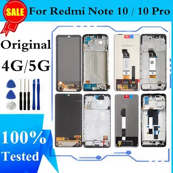 Оригинал для Redmi Note 10 4G ЖК-дисплей Note 10S Дисплей M2101K7AI Экран Дигитайзер Для Redmi Note 10 5G M2103K19G Экран Note10 Pro