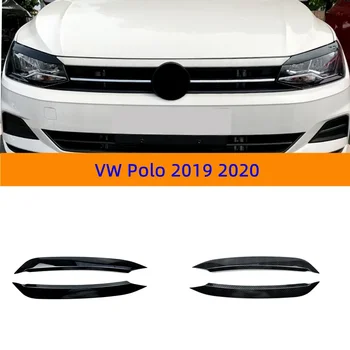 Для VW Polo 2019 2020 Автомобильная Фара Лампа Для Бровей Украшение Автомобиля Наклейка Декоративная Крышка Модификация Стайлинга Автомобилей