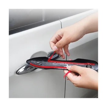 Для хэтчбека Toyota Corolla 2019-2023 Глянцевая черная Боковая Умная внешняя Дверная ручка Защитная накладка