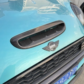 Для Mini Cooper S R56 R53 2007-2014 V Воздушный Капот Переднего Двигателя, Вентиляционная Крышка Из Настоящего Углеродного Волокна/Кованая Карбоновая Выпускная Маска