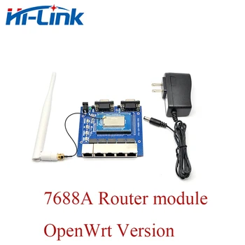 Бесплатная доставка Hi-Link CE FCC HLK-7688A Шлюз Модуль Маршрутизатора MediaTek MT7688AN Набор микросхем Testkit Openwrt Беспроводной В наличии точка доступа