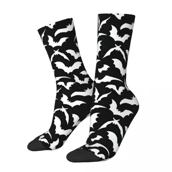 Хэллоуин Летучие мыши The Bats Animals Зимние носки унисекс для бега Happy Socks Уличный стиль Crazy Sock