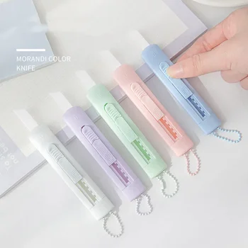 Мини-Универсальный Нож Simplicity Korean Fashion Box Cutter Серии Solid Color Керамический Канцелярский Складной Нож Для Студентов Поставщик
