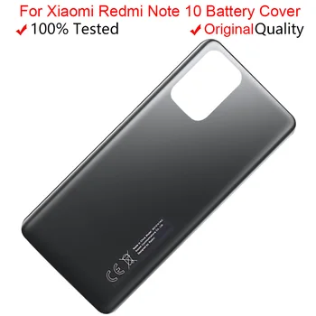 Для Xiaomi Redmi Note 10 Крышка Батарейного отсека Задняя Стеклянная Дверца Корпуса M2101K7AI Для Xiaomi Redmi Note 10s Задняя Крышка Батарейного отсека
