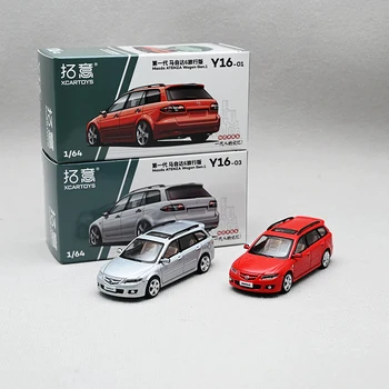 Литая под давлением модель легкосплавного автомобиля Mazda MAZDA6 универсал в масштабе 1/64, игрушечное украшение, коллекция сувениров, дисплей