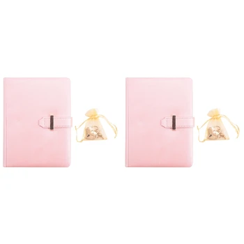 2X кодовый замок в форме сердца Дневник С ключом Личные органайзеры секретный блокнот Подарок для девочек и женщин (розовый)