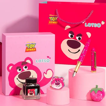 Подарочная коробка для ручек Disney Lotso, высококлассный изысканный подарок на день рождения для девочки и мальчика, аутентичный набор ручек.