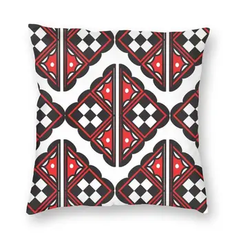 Чехол для подушки с керамическим узором Kabyle, 3D-печать, ковер с геометрией Берберов, наволочка для автомобиля, Наволочка на заказ, домашний декор