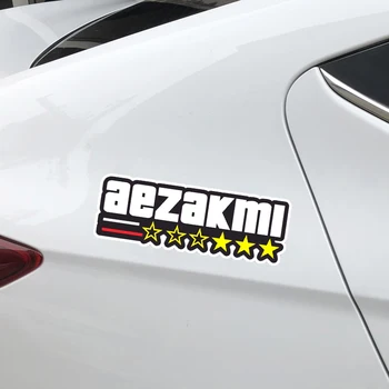Мода AEZAKMI Логотип Автомобиля Наклейка Водонепроницаемый Окно Бампер Виниловые Наклейки Мотоцикл Ноутбук Наклейка Автомобильные Аксессуары