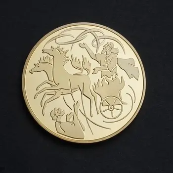 Элия на ветру Творчество Израиль Мемориальная Металлическая Медаль Пара Модный Тренд Золотые Монеты Реквизит Подарки Памятное Значение