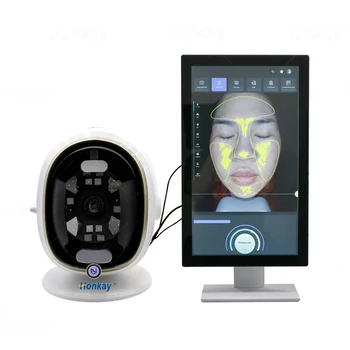 2023 Портативный 3D сканер кожи лица, детектор кожи лица, зеркальный тестер, Диагностический анализатор кожи для салона красоты, Спа