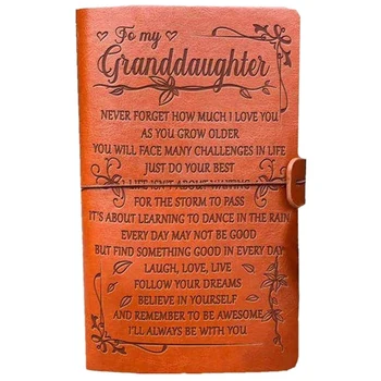 Дневнику моей внучки, 100-страничный многоразовый блокнот в кожаном переплете в стиле ретро, подарок для девочек на выпускной в школу