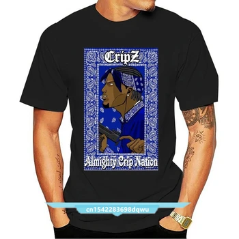Забавная мужская футболка с изображением бандитов Crips Gangfight