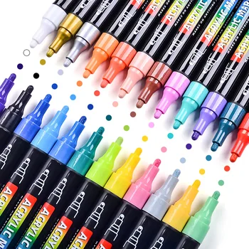 Roise 12 цветных акриловых маркеров, ручка для рисования, товары для рукоделия, детские канцелярские принадлежности, канцелярские принадлежности для студентов, милая гелевая ручка, карандаш kawaii