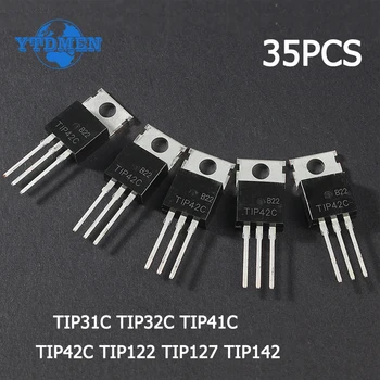 35ШТ Комплект транзисторов TO-220 TIP31C TIP32C TIP41C TIP42C TIP122 TIP127 TIP142 PNP NPN Набор транзисторов