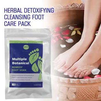 Травяной Детоксицирующий Очищающий Пакет Для Ухода За ногами Detox Foot Soak Способствует Циркуляции Крови Улучшает Сон Снимает Стресс