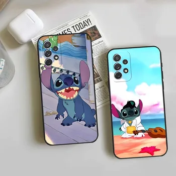 Мультфильм Disney Stitch Чехол Для Телефона Samsung Galaxy S23 S30 S10 S22 S20 S21 S7 S9 S8 Pro Plus Ultra Fe Дизайн Задней Крышки