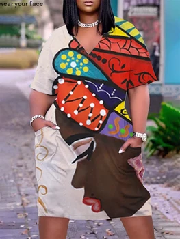Футболка Tribe Person с рисунком X-Long, летняя уличная одежда с 3D принтом, Домашняя пижама, повседневная женская одежда с коротким рукавом