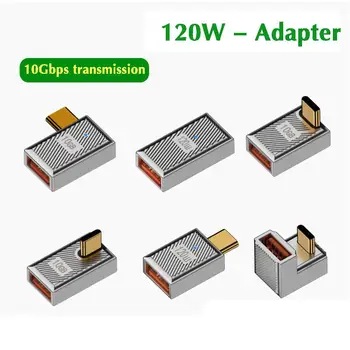 Металлический адаптер USB 3.2 Type C мощностью 100 Вт OTG 20 Гбит/с, Быстрый конвертер для передачи данных 8K, конвертер для зарядки 4K, G8J2