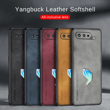 Для Asus ROG Phone 5 6 5G Мягкая оболочка из кожи Янгбака, модная роскошная задняя крышка мобильного телефона, защитный чехол, защита от скольжения и падения