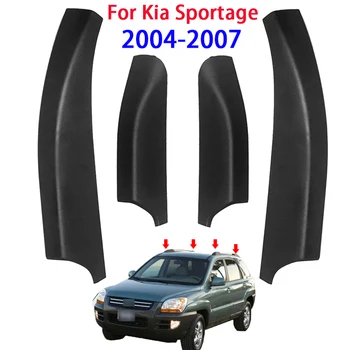 4 шт. Черная торцевая крышка багажника на крышу, заменяющая корпуса для Kia Sportage 2004-2007