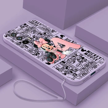 Чехол для телефона Minnie Disney Mouse Cute для Realme Q5 GT Neo 5 3T 3 XT X3 C55 C30 C21Y C11 C2 Explorer Master Liquid Rope