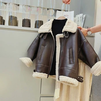 Корейская версия зимних пальто 2023 года, верхняя одежда, теплая флисовая куртка для девочек, куртки для маленьких девочек на осень-зиму, детская одежда TY88
