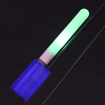 1 шт. Светодиодный Электронный светильник для ночной рыбалки, Сигнализатор поклевки, зажим для наконечника удочки, светящаяся палочка