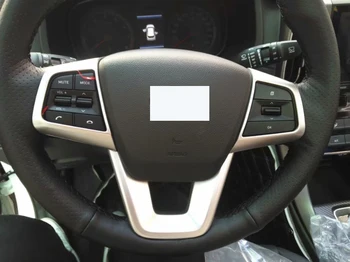 Для Hyundai IX35 2018 2019 2020 ABS Кнопка Рулевого колеса Автомобиля Рамка Крышка Отделка Наклейка Аксессуары Для Укладки Автомобилей 3шт