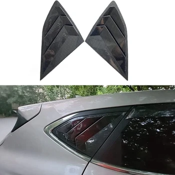 Жалюзи на заднем боковом стекле, вентиляционное отверстие, совок, Замена отделки панели для Hyundai Tucson 2016-2020 - ABS Углеродное волокно