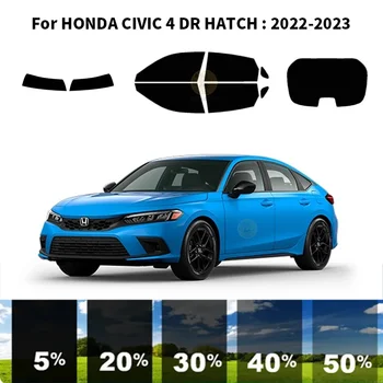 Предварительно Обработанная нанокерамика car UV Window Tint Kit Автомобильная Оконная Пленка Для HONDA CIVIC 4 DR HATCH 2022-2023
