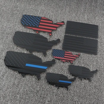 1шт 3D Металл алюминий США Американский Флаг Эмблема автомобиля Значок Наклейка на мотоцикл Наклейка на крыло Авто Декор Внешние Аксессуары
