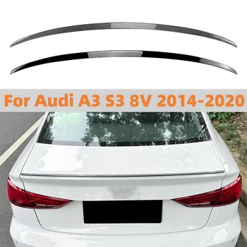 Для Audi A3 S3 8V Седан 2014-2020 Высококачественный ABS Задний Спойлер Крыло Крышка Багажника Стайлинг Автомобиля Глянцевый Черный Автоаксессуары