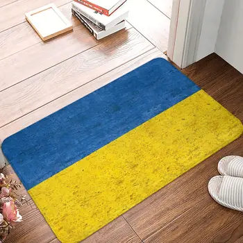 Нескользящий ковер для кухни С флагом Украины, украинский патриотический подарок, коврик для гостиной, приветственный коврик, коврик для декора пола
