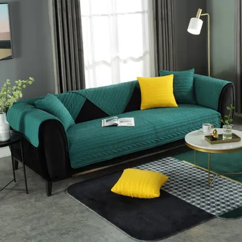 Универсальные хлопчатобумажные чехлы для диванов Four-Seasons для гостиной, геометрический чехол для диванов, полотенце для дивана, противоскользящий чехол для дивана Slipcovr