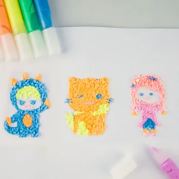 3D Набор цветных шариковых ручек для попкорна, разноцветные карандаши для рисования, Инструменты для домашней школы