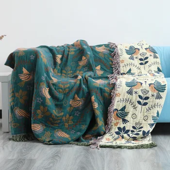 Двусторонний чехол для дивана из японского хлопка, покрывало для постельного белья, ткань для постельного белья four seasons, общее стеганое одеяло, простыня для путешествий, одеяло
