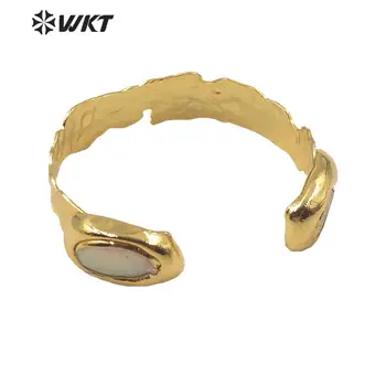 MPB020 Оптовые продажи Модный женский браслет с двойным жемчугом, манжета с золотым гальваническим покрытием, Регулируемые Аксессуары для свадеб В соответствии с